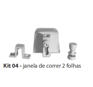KIT 04 - JANELA DE CORRER 2 FOLHAS